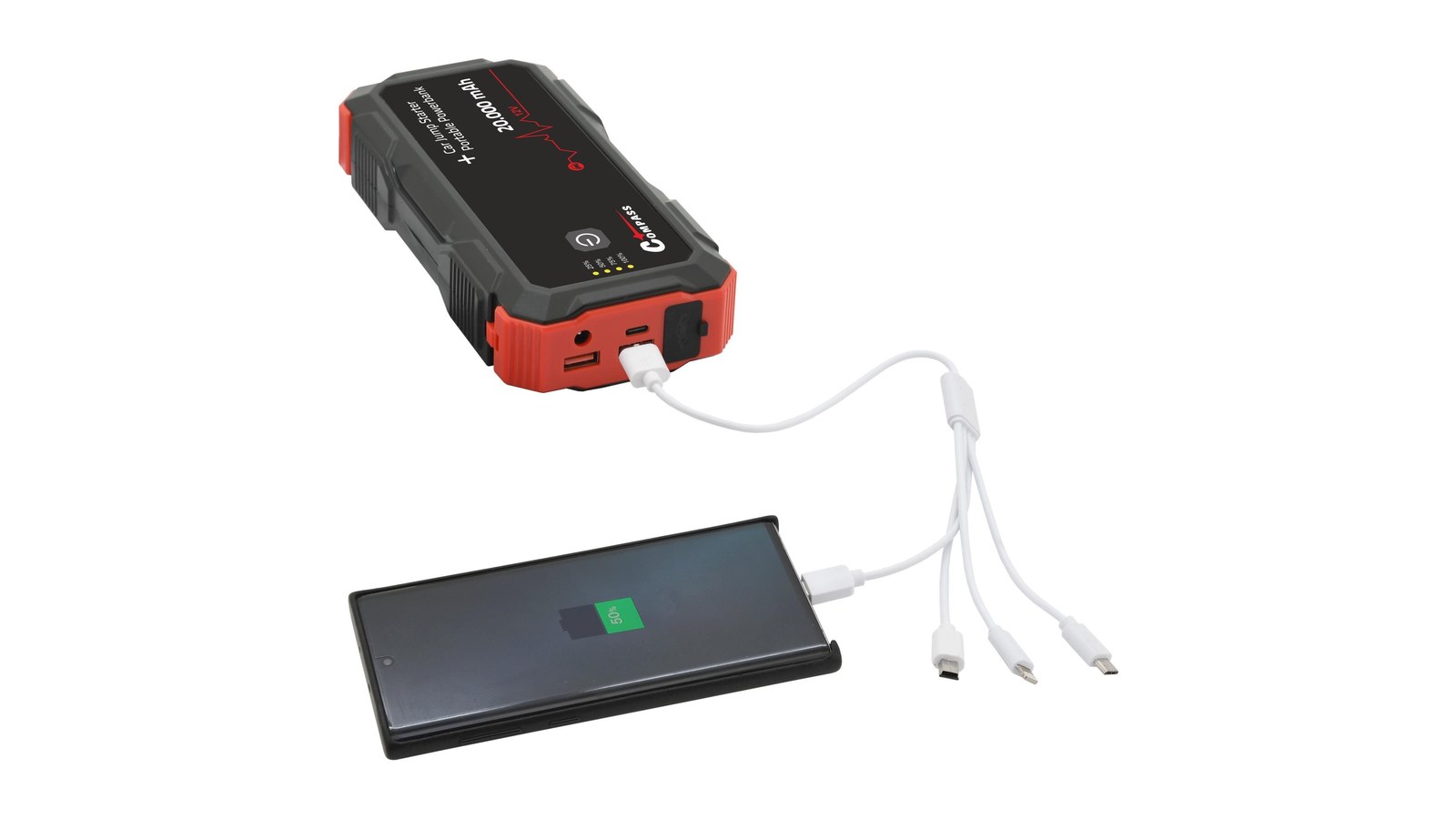 COMPASS Powerbanka s funkcí JUMP STARTER 20.000 mAh 2000 A (07164)